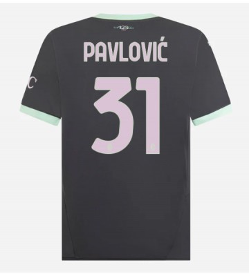 AC Milan Strahinja Pavlovic #31 Tercera Equipación 2024-25 Manga Corta